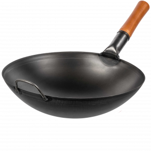 Yosukata Yosukata Black Carbon Steel Wok Pan — 14“ Woks and Stir Fry Pans