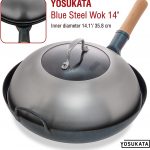 Small Yosukata 13,6-inch Stainless Steel Wok Lid with Tempered Glass Insert – Canada