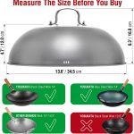 Small Yosukata 13,6-inch Stainless Steel Wok Lid with Tempered Glass Insert – Canada